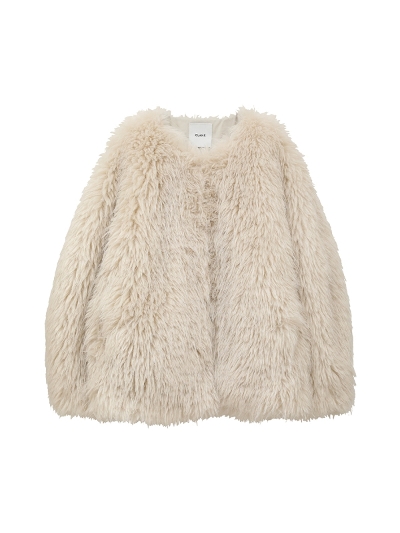 CLANE (Nl)  17101-0092 VOLUME ECO FUR COAT