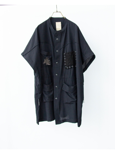 ANTHEM AiAZG[) AA-A00144V WOOL RAYON TROPICAL OVER VEST