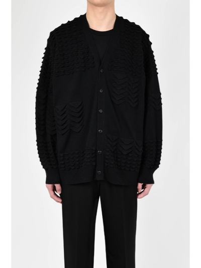 LAD MUSICIANibh~[WV) 2125-042 3D KNIT CARDIGAN