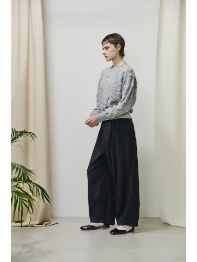 unfiliAtBj WVSP-UW108 viscose gabardine BIG easy trousers