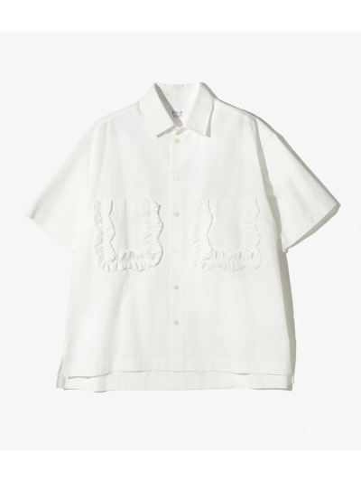 RHODOLIRIONihI) QT1017 FRILL POCKET SHIRT