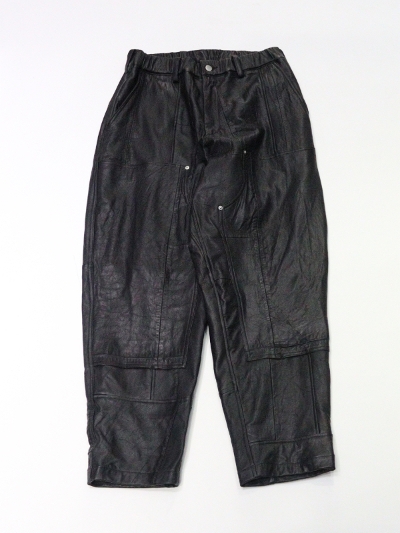 OLD PARKiI[h p[Nj OP-501-1 DOUBLE KNEE LEATHER PANTS