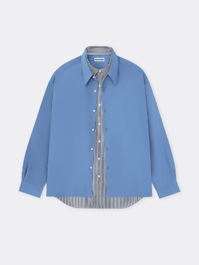 SOFTHYPHENi\tgnCtjMGMFB251257 DOUBLE FRONT OVERSIZED SHIRT