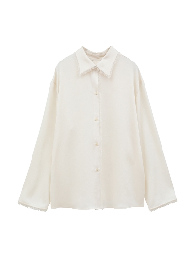 CLANE (Nl) 18122-4052 W FACE FRINGE SHIRTS