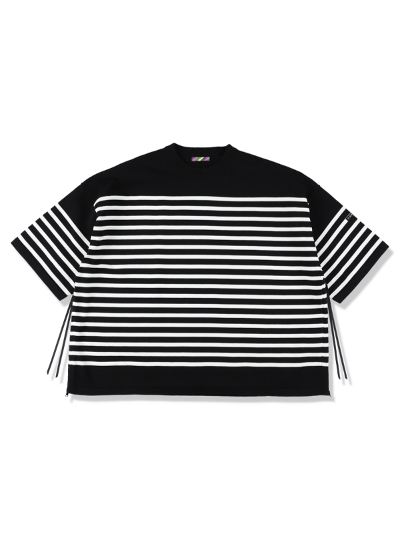 is-nessiCYlX) 25SS_32_1007KNITT02 KNIT VENTILATION BORDER T-SHRTS