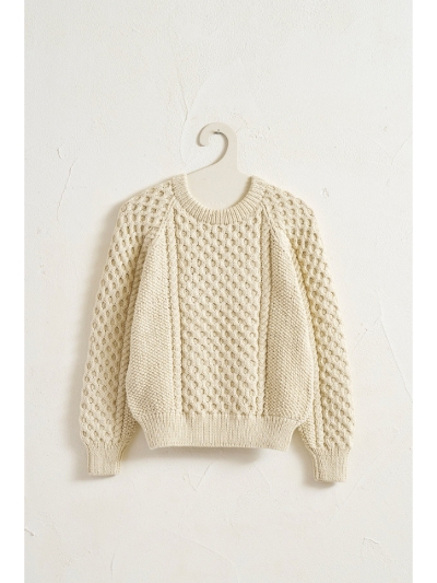 archiiA[LjAS25-J1 ARAN HAND KNIT P/O