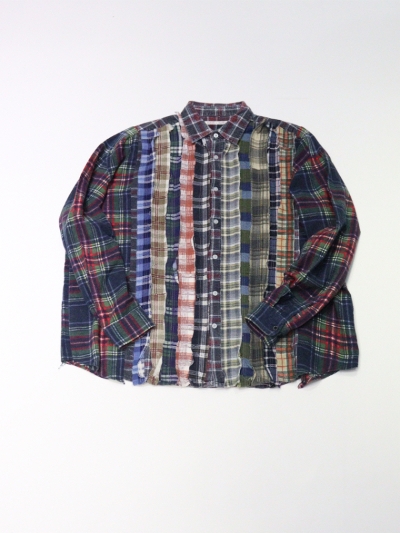 NEEDLESij[hYjQV398 Flannel Shirt Ribbon Wide Shirt