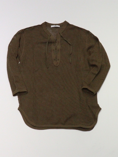 PHEENYitB[j[jPS25-CS14 Basket mesh lace up L/S