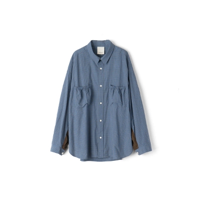 refomed(tHbh) RESH-017  WRIST PATCH WIDE SHIRT "CHECK"