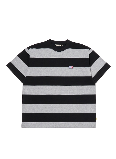 FARAHit@[[) FR0501-M3002 Wide Striped S/S Tee   