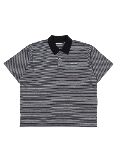 FARAHit@[[) FR0501-M3005  Multi Striped Polo Collar S/S Tee