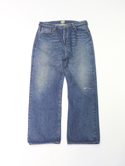 GOLD (S[h) GL42504H DENIM 5POCKET WIDE PANTS VINTAGE WASHED