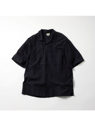 GOLD (S[hjGL39438    VAT DYE CHAMBRAY OPEN SHIRT