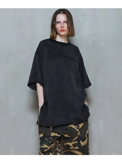MAISON SPECIAL 21251315712 Half Sleeve Satin Tunic