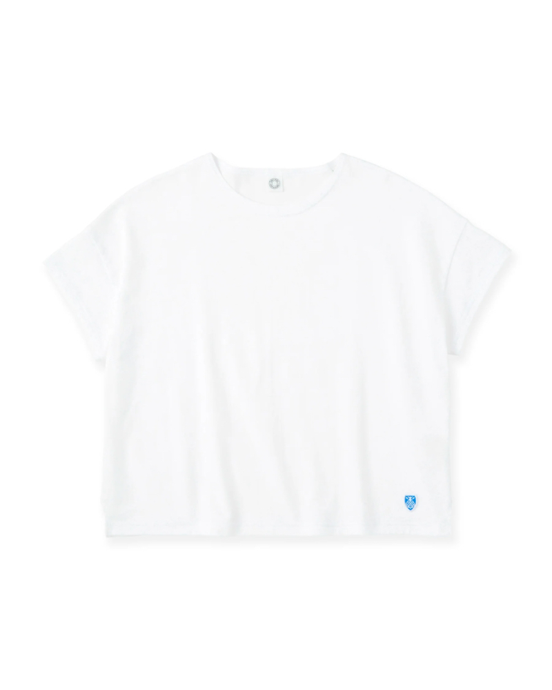 ORCIVALiI[VojOR-C0335 Women's Cotton Jersey Crew Neck Short Sleeve Pullover