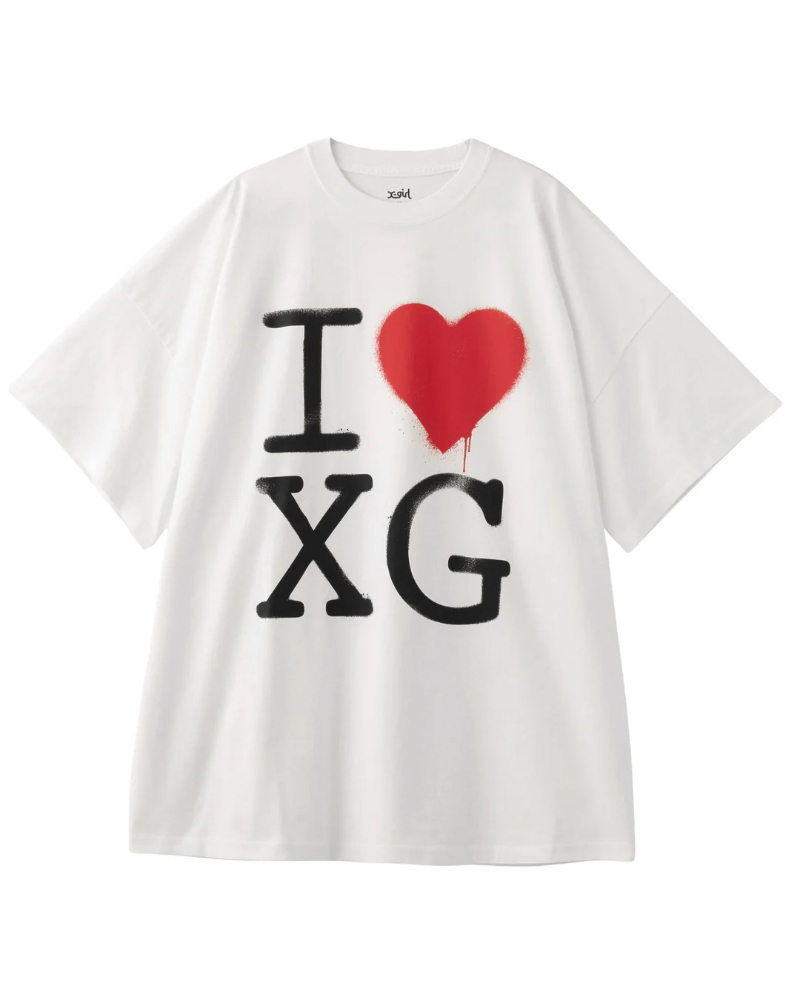 X-girliGbNXK[) 4582700438551 STENCIL I LOVE XG LOGO S/S BIG TEE DRESS