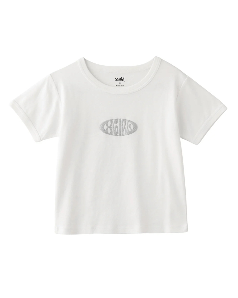 X-girliGbNXK[) 4582700434997 METAL OVAL LOGO S/S BABY TEE