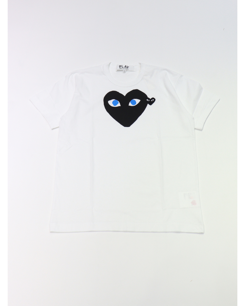 PLAY Comme des Gar&#231;onsivC RfM\jAX-T088-051 T-SHIRT BLACK EMBLEM BLACK HEART