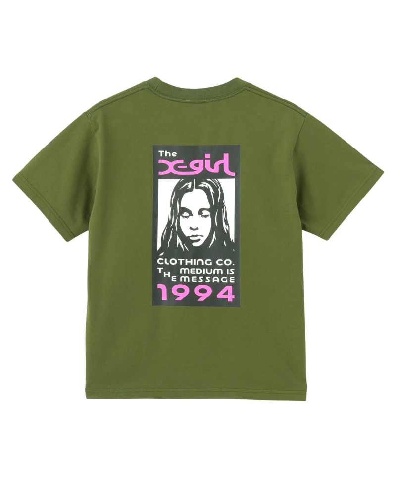 X-girliGbNXK[) 4582700434447 BOX LOGO AND FACE S/S TEE