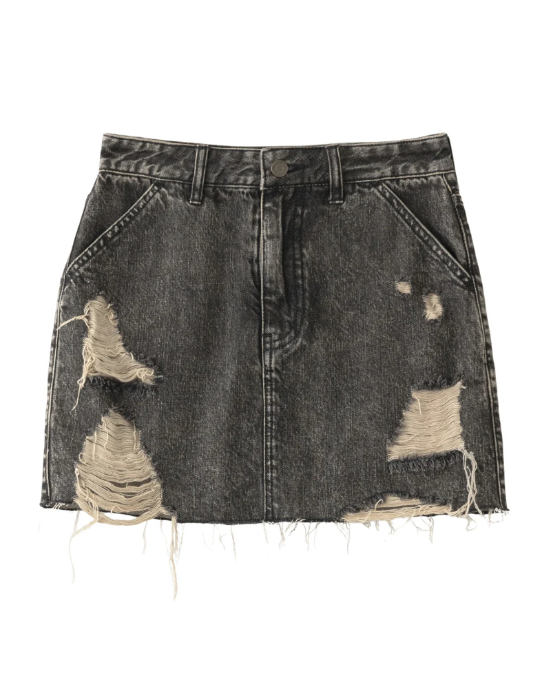 X-girliGbNXK[) 4582700438117 DISTRESSED DENIM MINI SKIRT