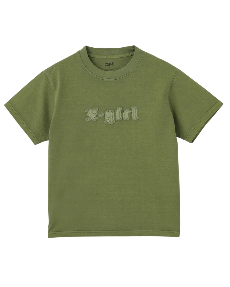 X-girliGbNXK[) 4582700434928 FRAY PATCH LOGO S/S TEE
