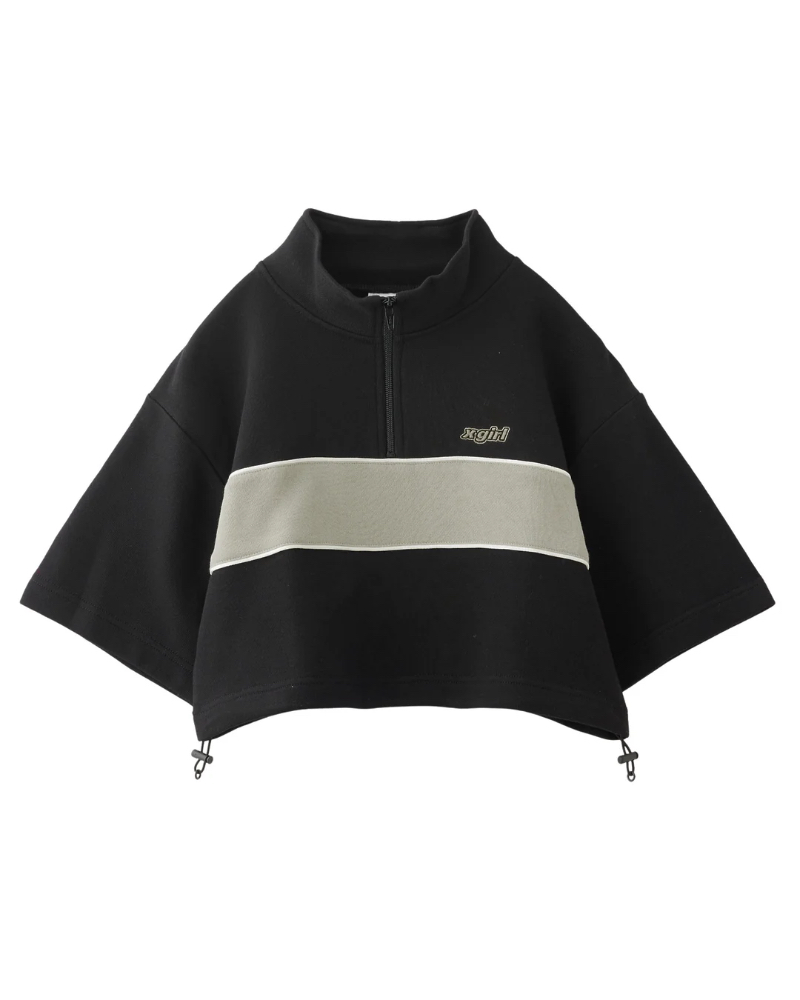 X-girliGbNXK[) 4582700435659 STRIPED CROPPED ANORAK TOP