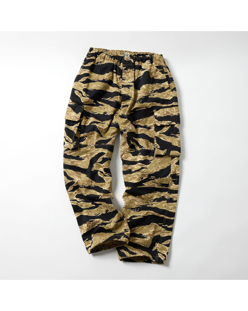 GOLD (S[h)   GL42508 TIGER PATTERN EASY CARGO PANTS