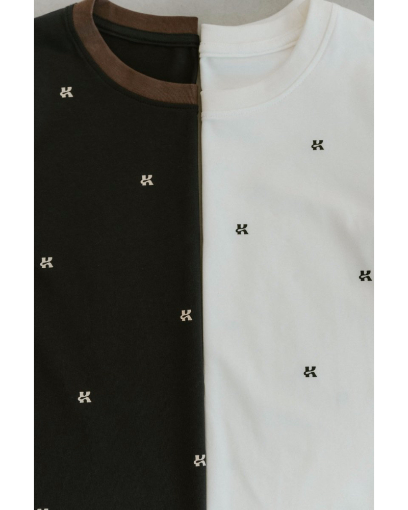 Knuth Marf (Nk[X}[t) KM25SUN03 K motif mini T shirt