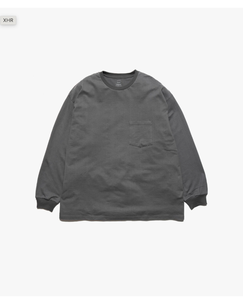 GraphpaperiOty[p[ jGU253-70115B L/S Oversized Pocket Tee