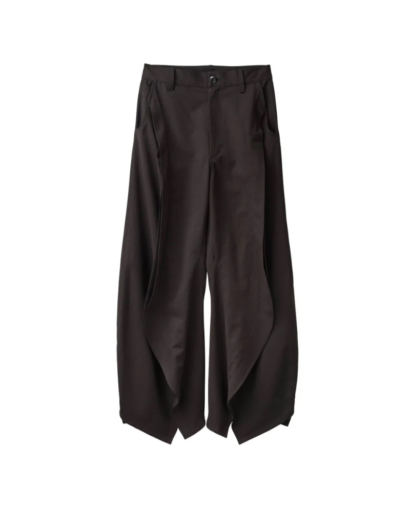 Knuth Marf (Nk[X}[t) KM25SUG09 slit deformed pants(unisex)