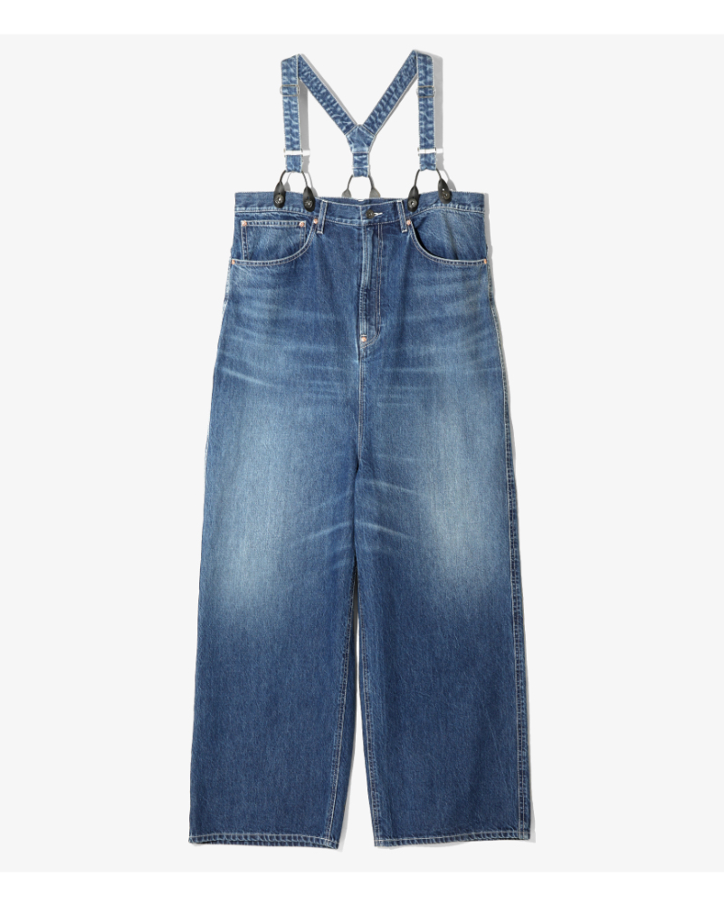 RHODOLIRIONihI) RV1056 5Pockets Suspender Pants - Denim