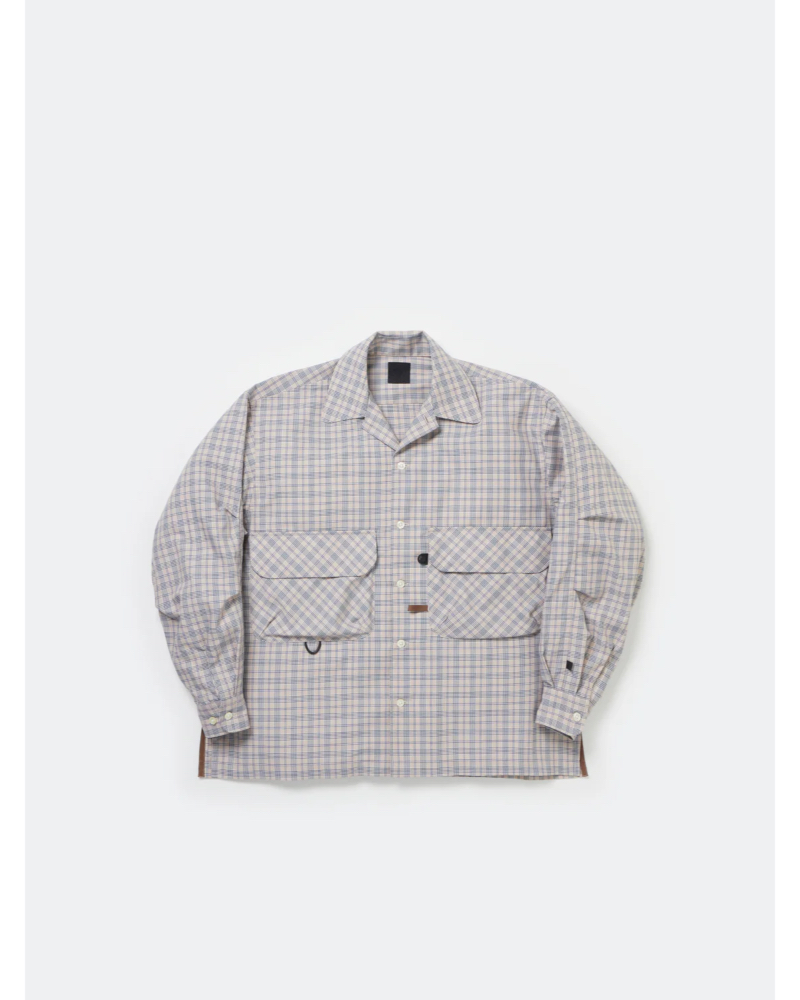 DAIWA PIER39i_CsA 39) BE-81025WL W's TECH SPORTS OPEN COLLAR SHIRT L/S NOVA CHECK (WOMEN)