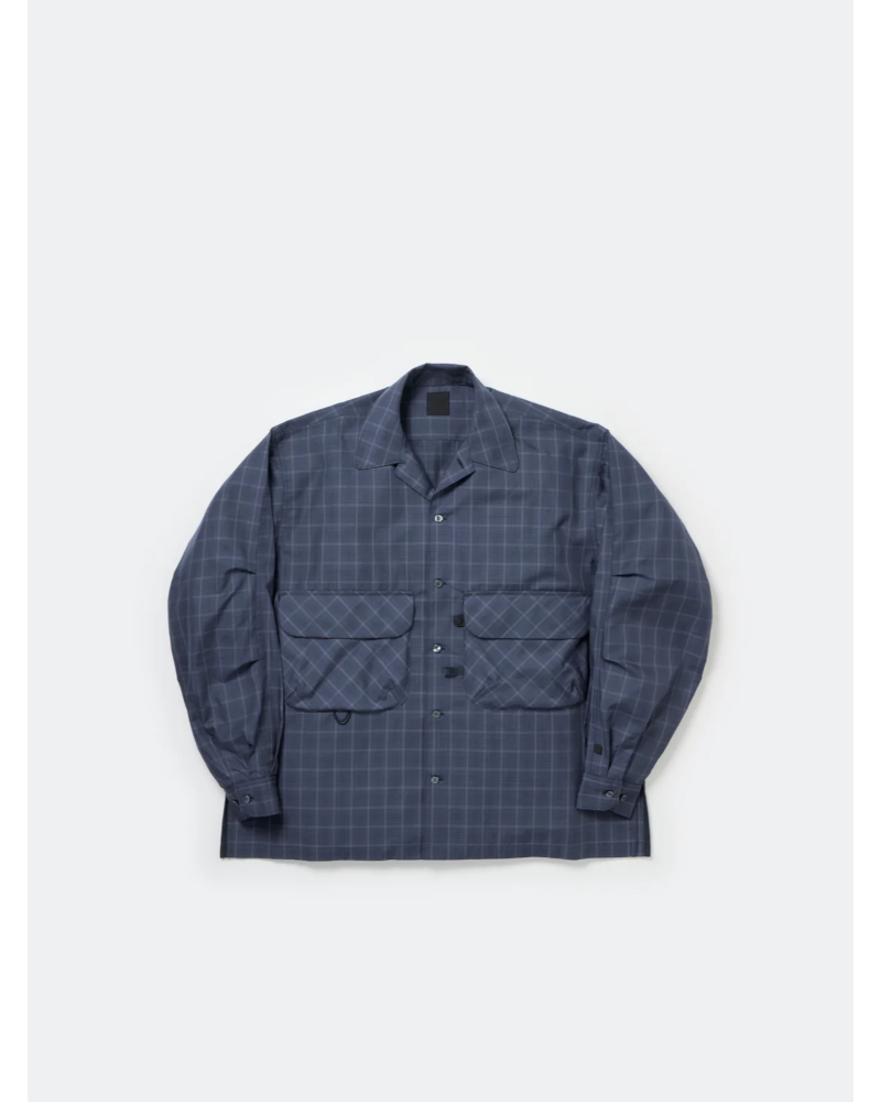 DAIWA PIER39i_CsA 39) BE-81025W TECH SPORTS OPEN COLLAR SHIRT L/S NOVA CHECK