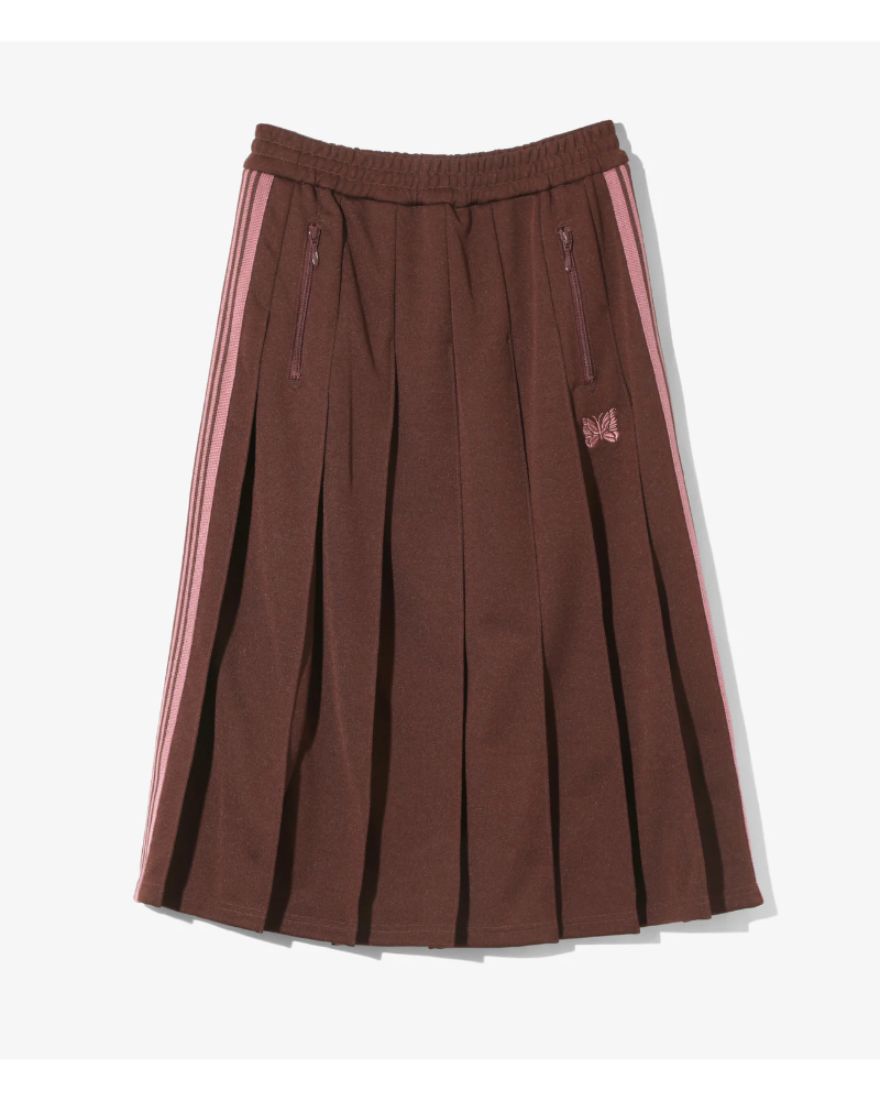 NEEDLESij[hYjRW322 PLEATED TRACK SKIRT - POLY SMOOTH