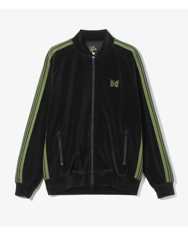 NEEDLESij[hYjRW323 RIB COLLAR TRACK JACKET - C/PE VELOUR
