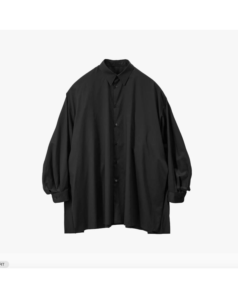 GraphpaperiOty[p[ jGL253-50182 Silicon Poplin Deep Slit Regular Collar Shirt