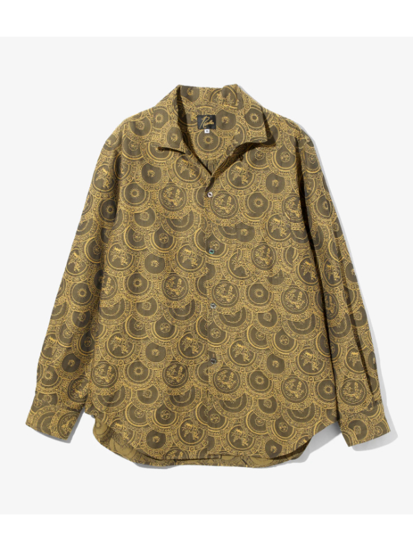 NEEDLESij[hYjRW300 ITALIAN COLLAR SHIRT - ORNAMENT JACQUARD