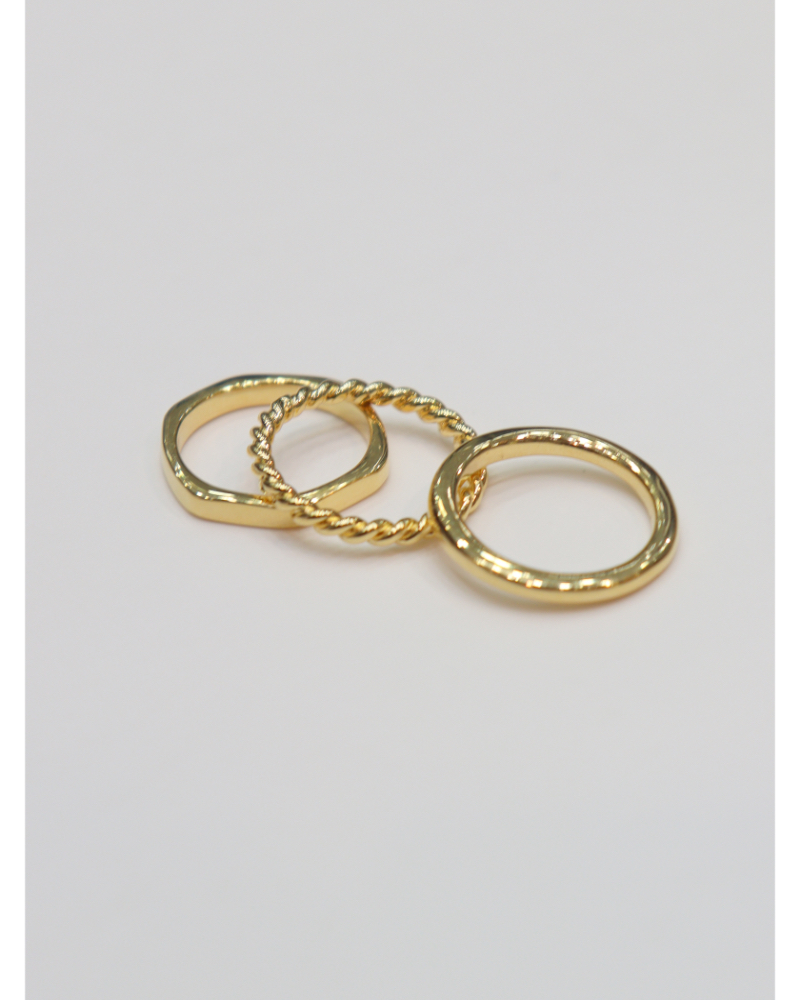XOLOiVjXOR025-2G Triple Ring GOLD