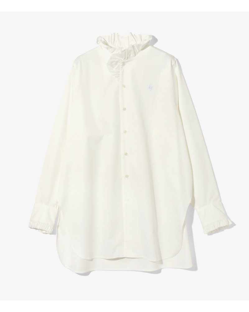 RHODOLIRIONihI) RV1036 FRILL STAND COLLAR SHIRT