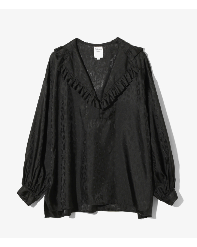 RHODOLIRIONihI) RV1038 FRILL HOODY - JACQUARD