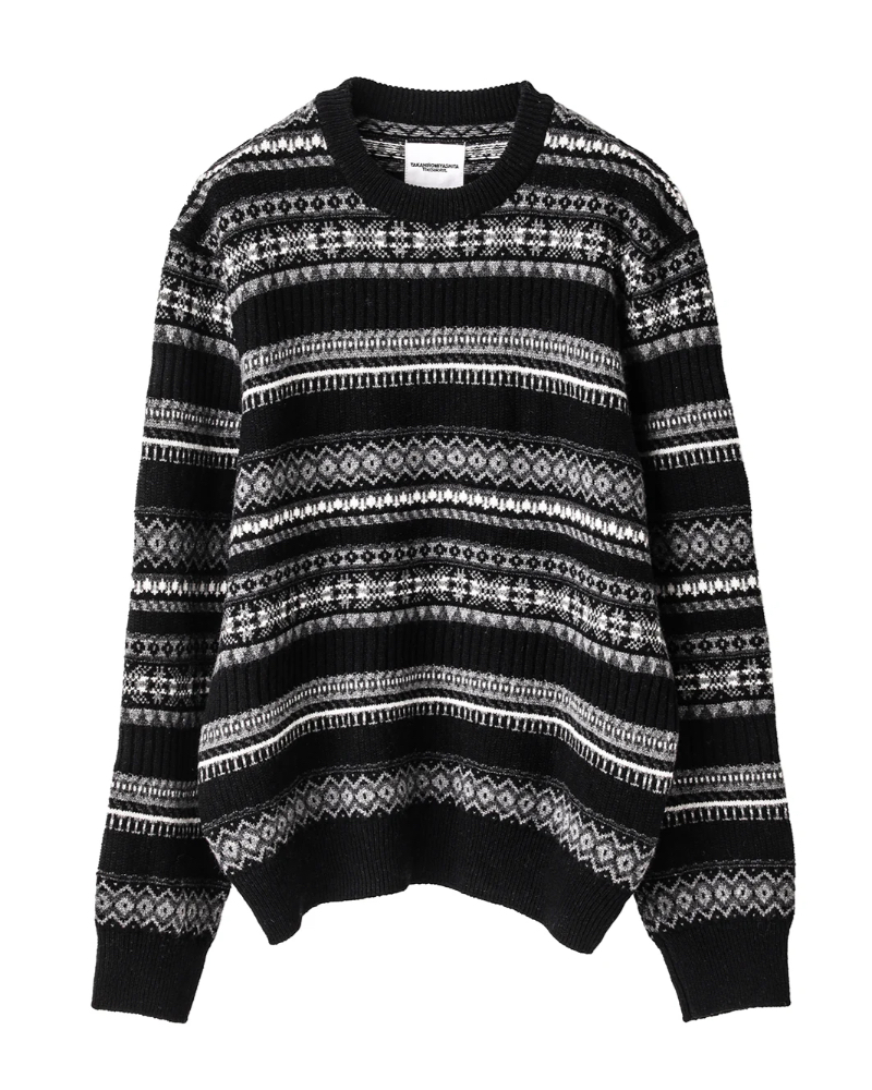 TAKAHIROMIYASHITATheSoloist.i^Jq  ~V^ U \CXgjsk.0011AW25 fair isle crew neck sweater.