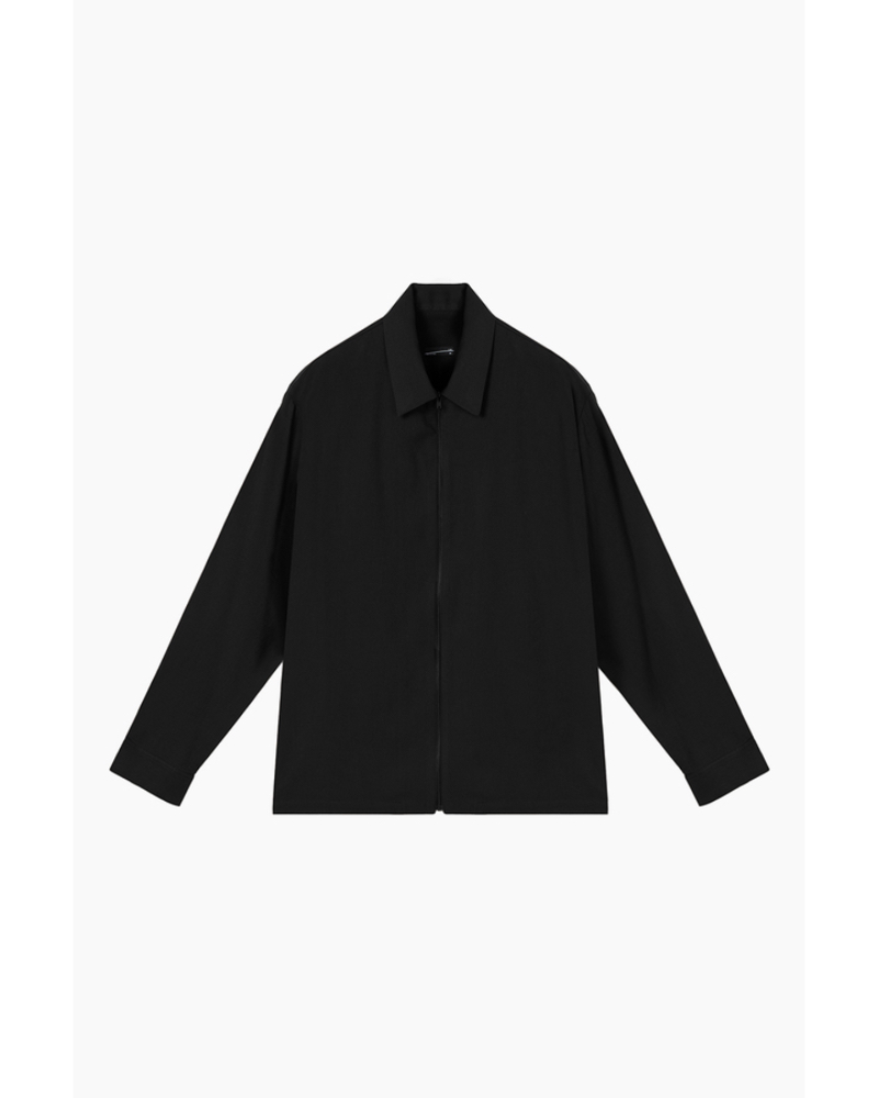 LAD MUSICIANibh~[WV)2225-102@RAYON TWILL FRONT ZIP SHIRT