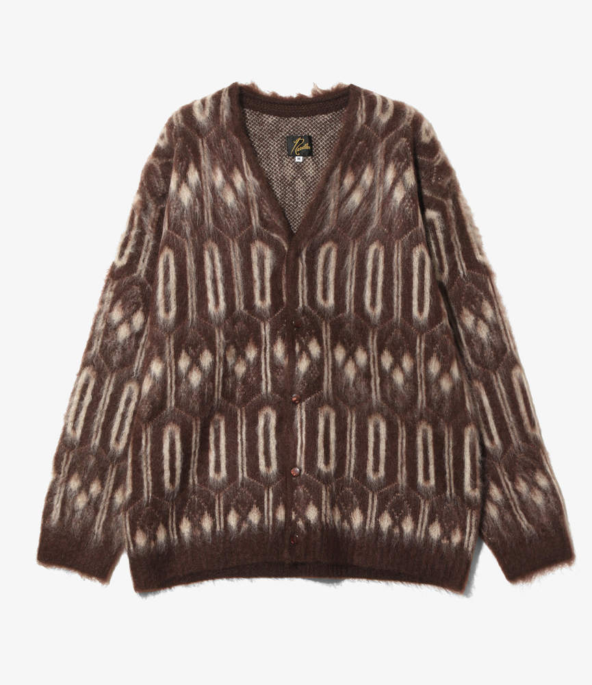NEEDLESij[hYjRW357 Mohair Cardigan - Geometric