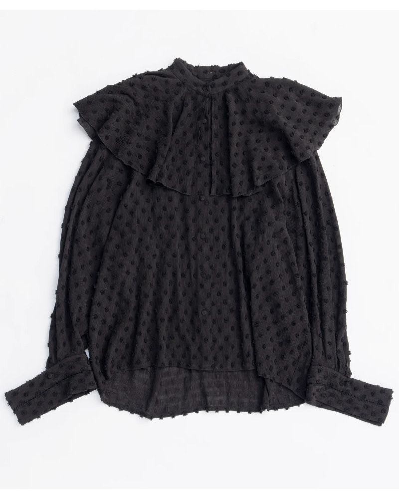 MAISON SPECIAL( ] XyV) 21252315205 2way Ruffled Frilled Blouse