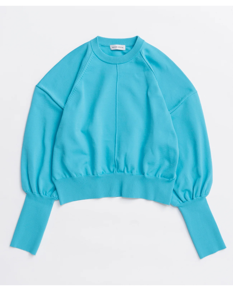 MAISON SPECIAL( ] XyV) 21252365202 Crew Neck Color Short Knit Pullover