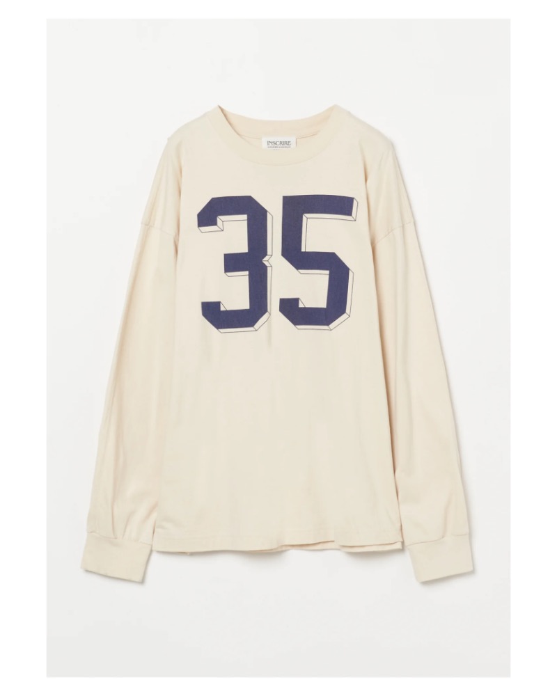 INSCRIRE (AXNA) IC25DAI25AWBC127 No35 Long Sleeve Loose Fit