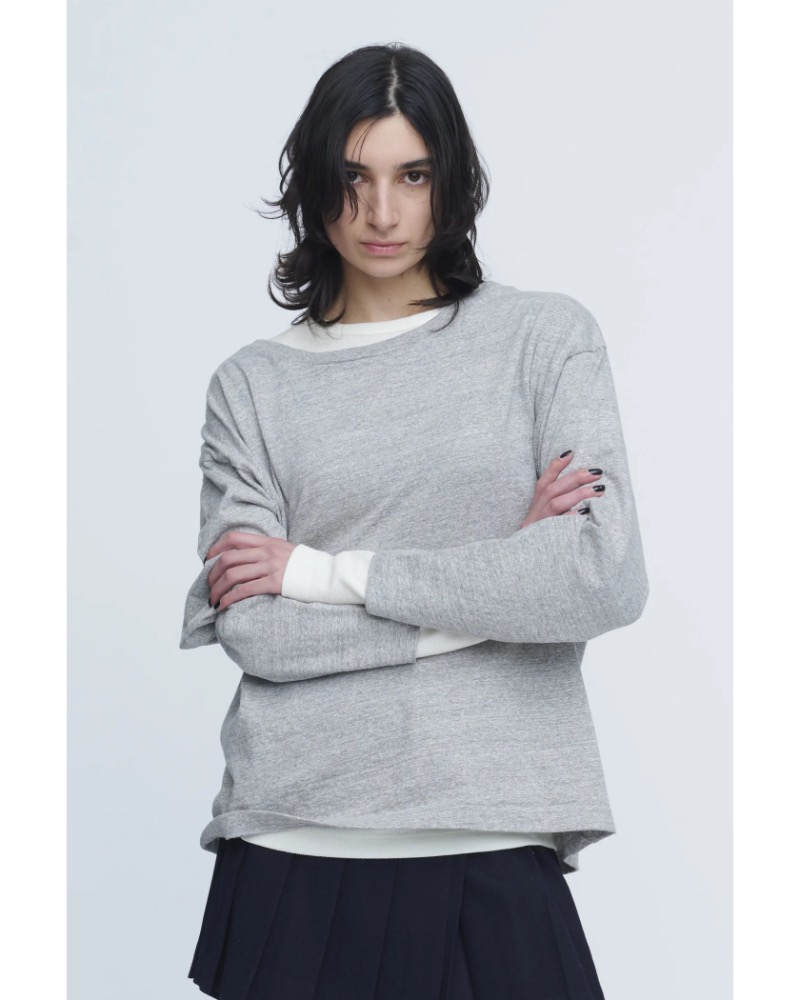 INSCRIRE (AXNA) IC252DAI25AWCUT2 Plating Rib Layered Tee