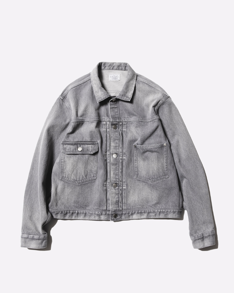 Unlikely(ACN[) U25F-18-0011  Unlikely Time Travel Trucker Jacket Gray Denim