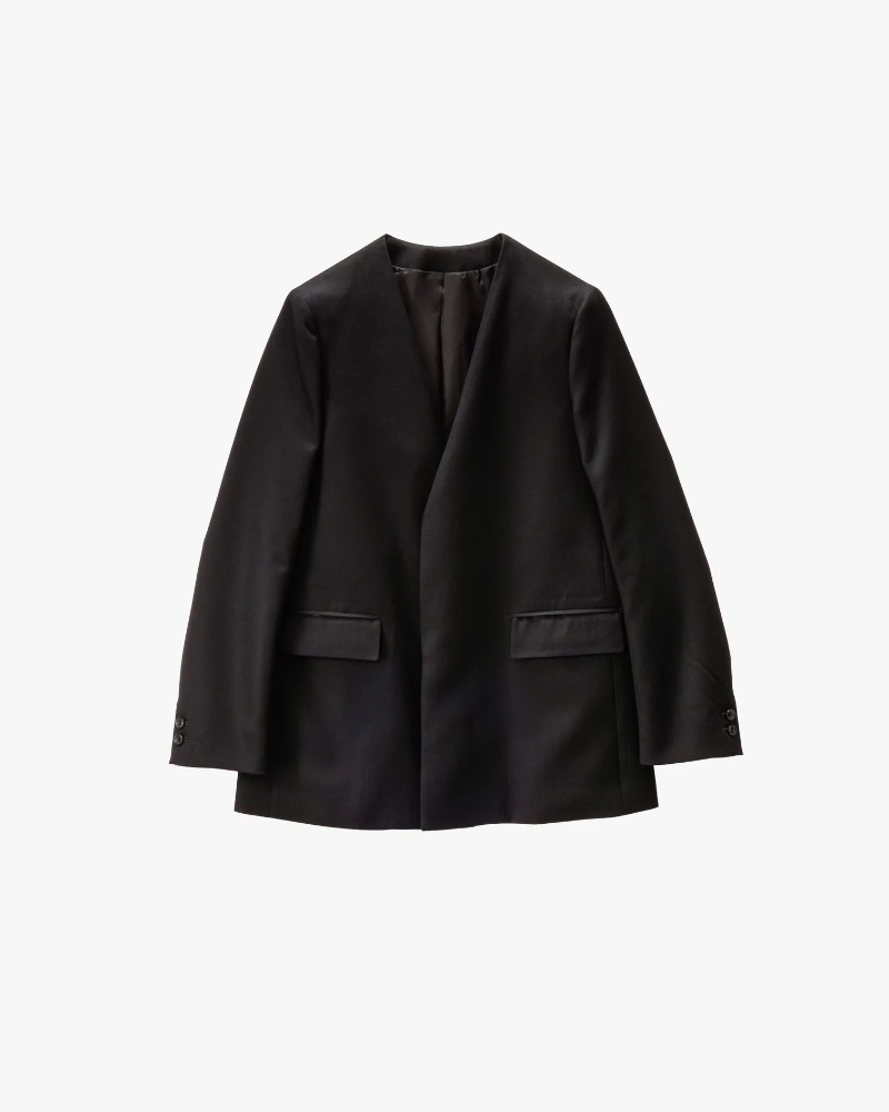 GraphpaperiOty[p[ jGL253-20357 Scale Off Flannel Collarless Long Jacket