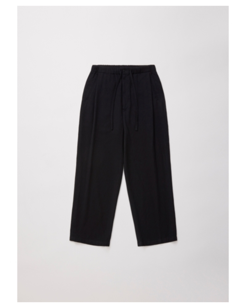 ULTERIOR(AeAjUPT72-KC204-B WASHED W/R CASH TWILL DRAWSTRING PANTS